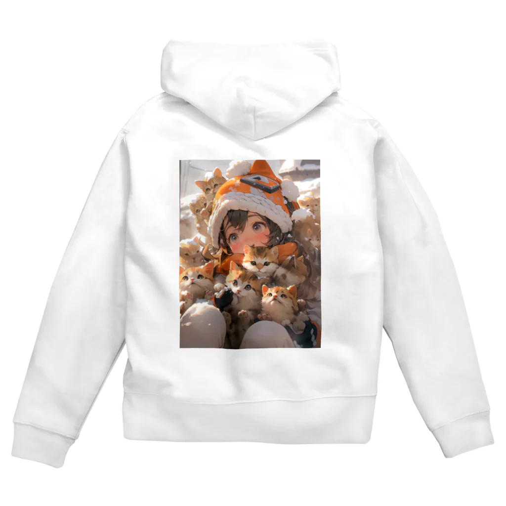 ebizo999の子猫満載１ Zip Hoodie