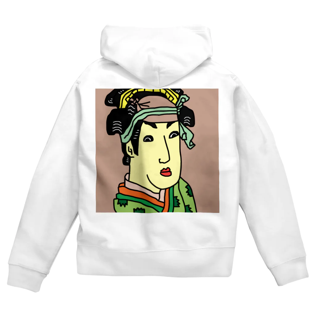 じゃぱにぃずぴぃぽぅの三世瀬川菊之丞の田辺文蔵妻おしづ Zip Hoodie