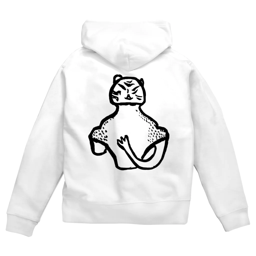 工房ＨＡＮＺＯＵの両面プリント　ポーズ土偶くん 　＃土偶シリーズ Zip Hoodie