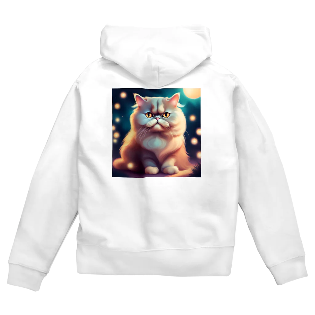 レモングラスのごきげんなペルシャ猫 Zip Hoodie