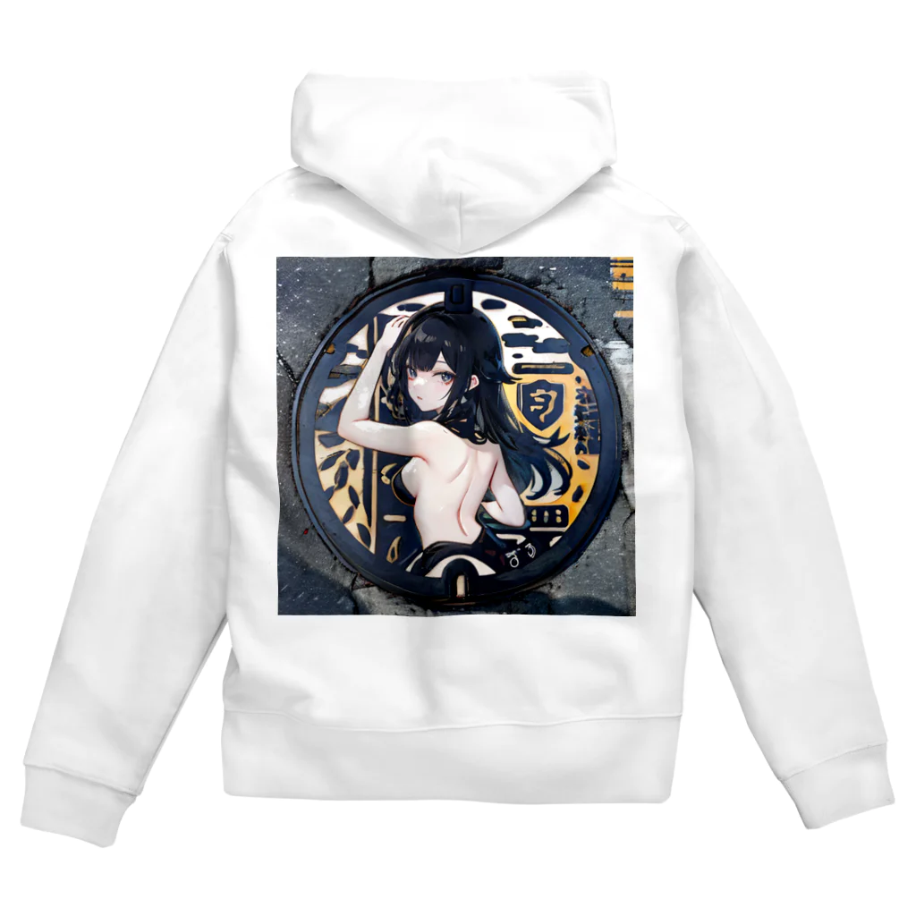 E16のマンホール美女 Zip Hoodie