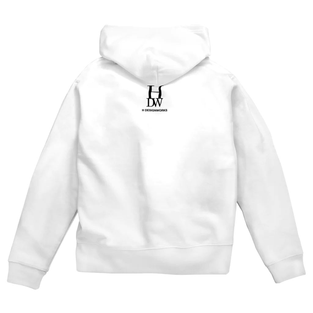 HDWのH DESIGNWORKS ロゴグッズ Zip Hoodie