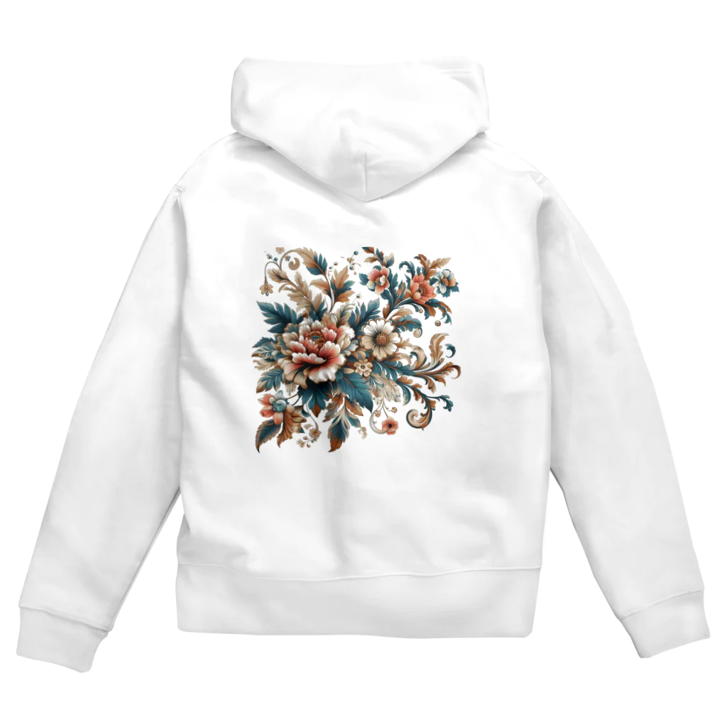 shopの花柄 Zip Hoodie