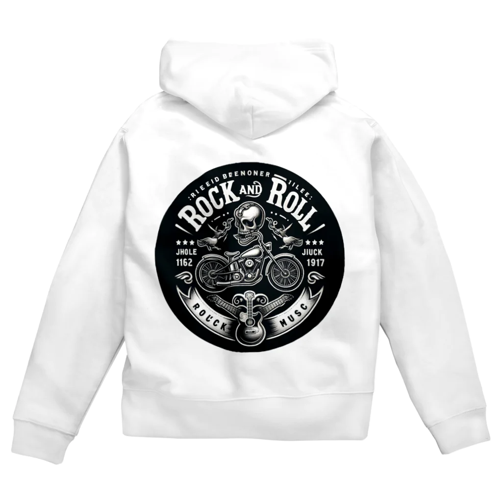 ロック堂のバイクアンドギター Zip Hoodie