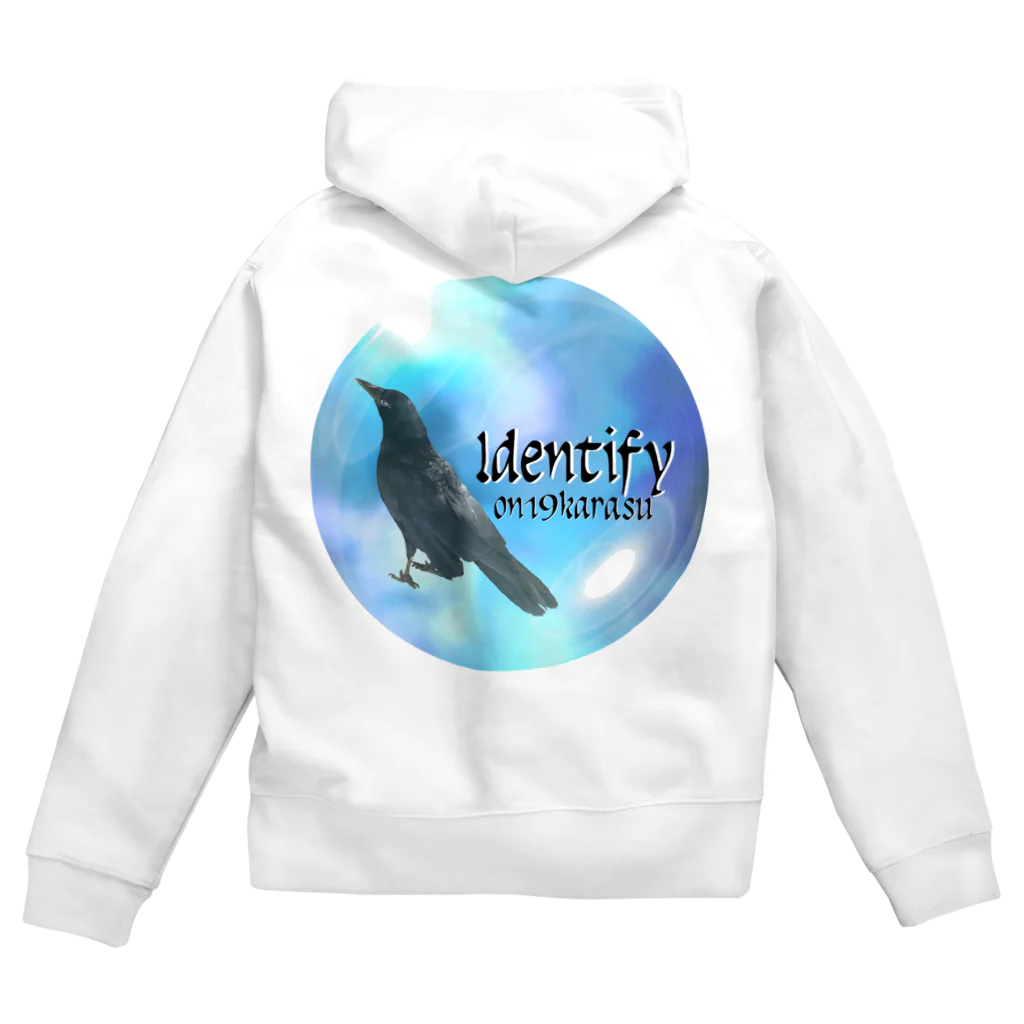 カラスのクッピのIdentify Crow☆カラスのタビ Zip Hoodie