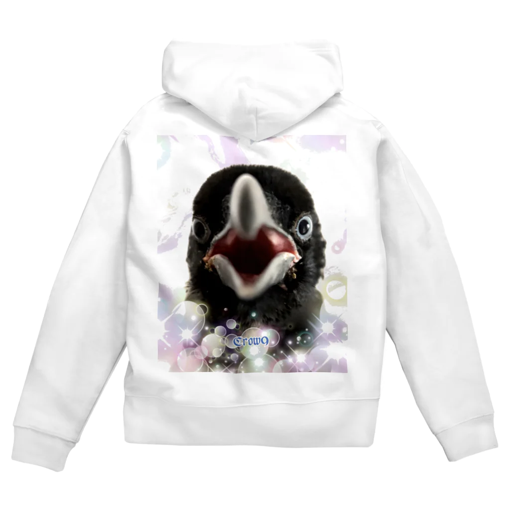 カラスのクッピのちびっ子カラス Zip Hoodie