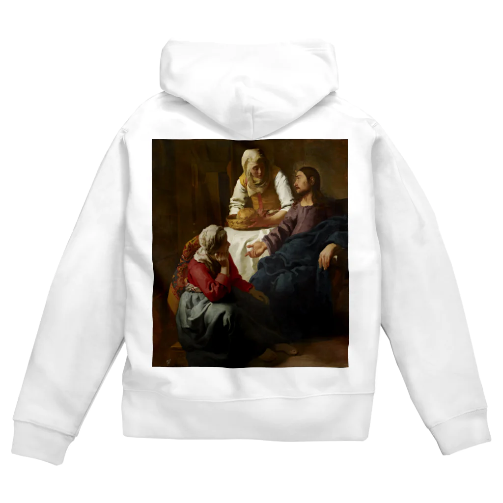 世界美術商店のマルタとマリアの家のキリスト / Christ in the House of Martha and Mary Zip Hoodie