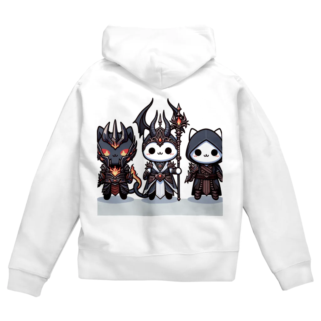 にゃんラボの魔王にゃんこと側近にゃんこ Zip Hoodie