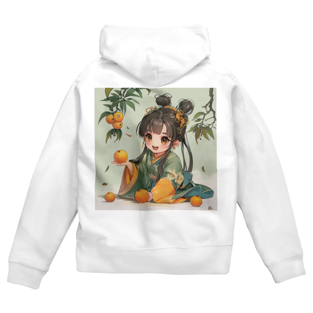 AQUAMETAVERSEの小さな弁財天様が豊富な収穫に喜び アメジスト 2846 Zip Hoodie