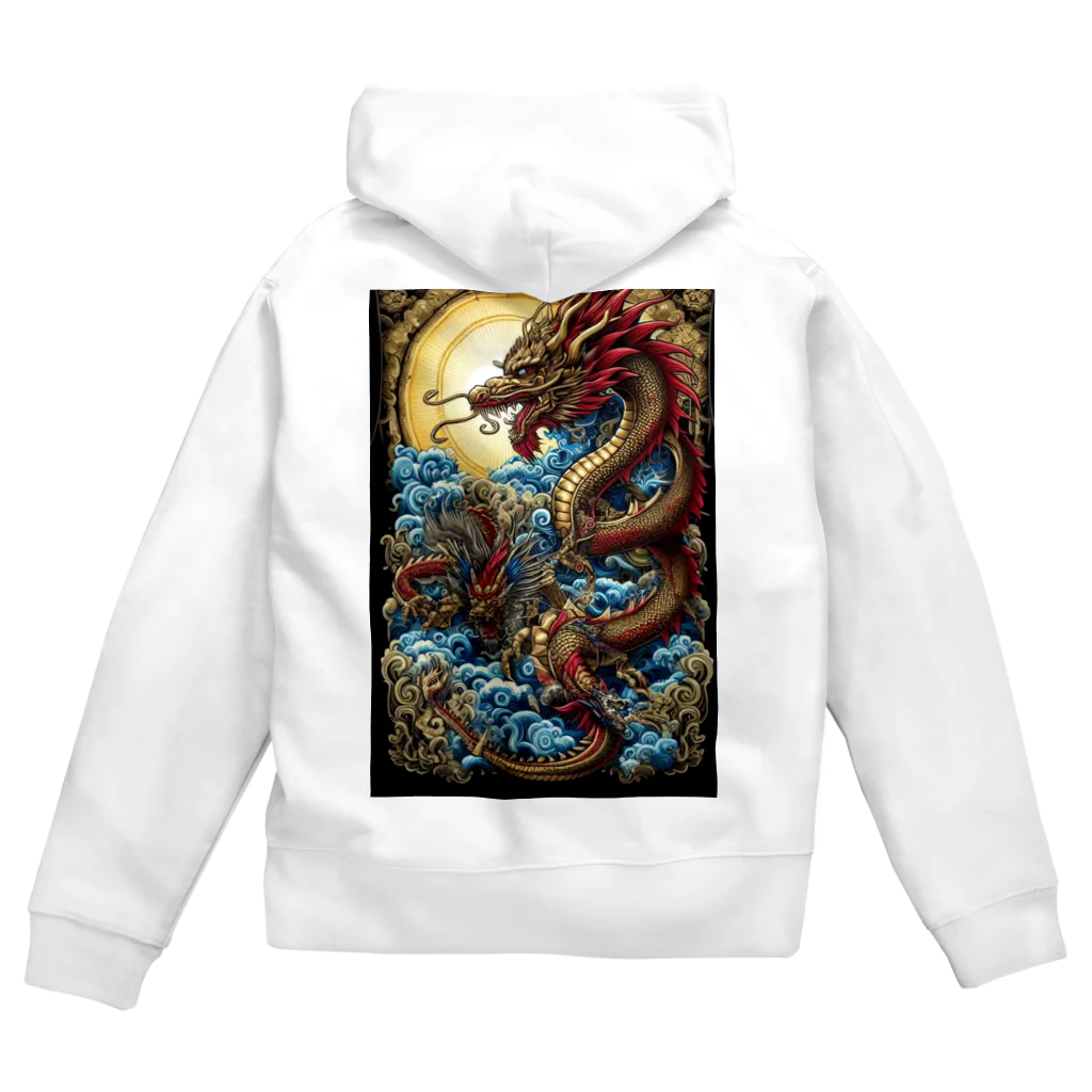 successmaniaのMOON DRAGON Zip Hoodie