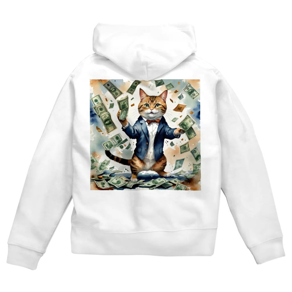 なむねこの猫社長 Zip Hoodie