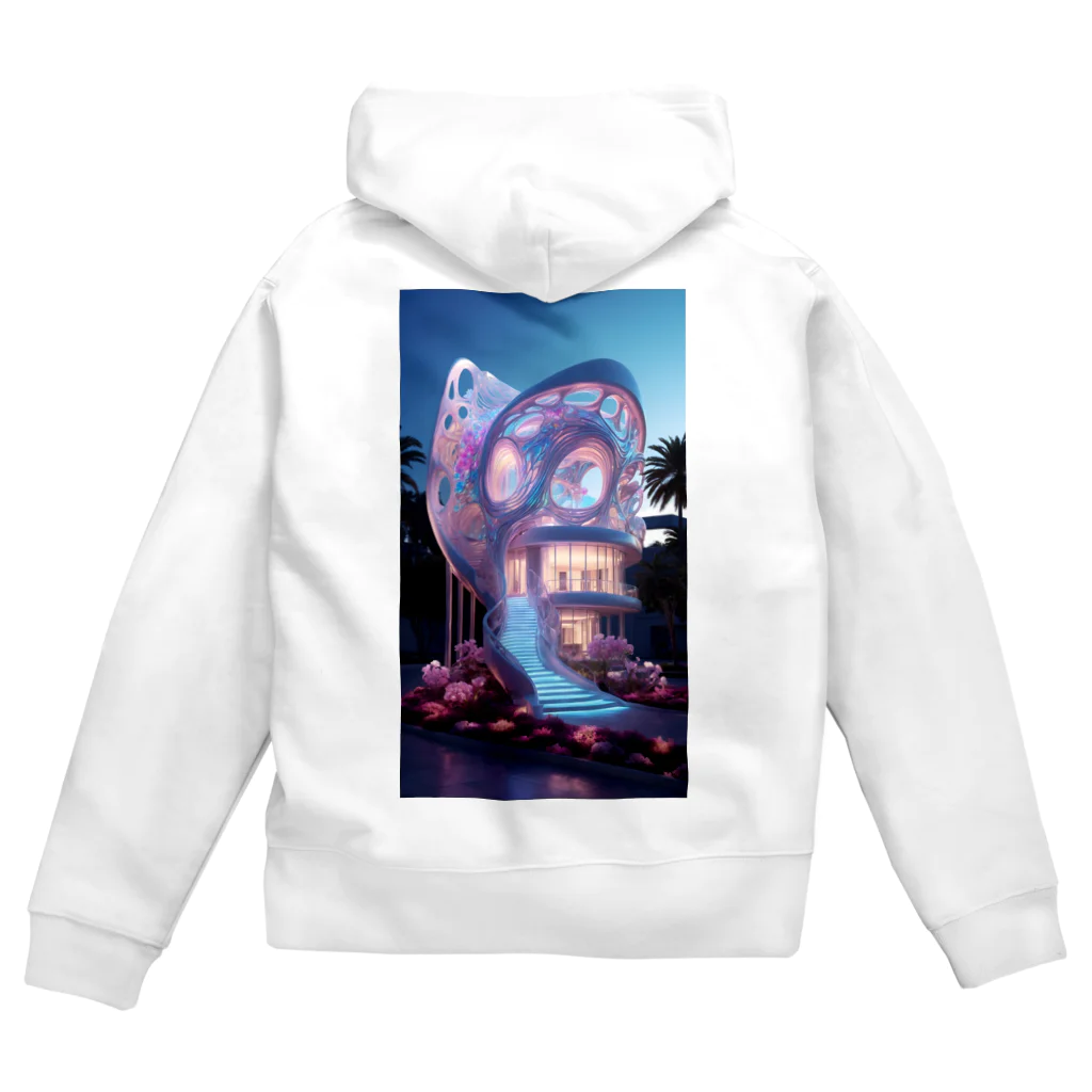 AQUAMETAVERSEの幻想的なお家アメジスト2846 Zip Hoodie