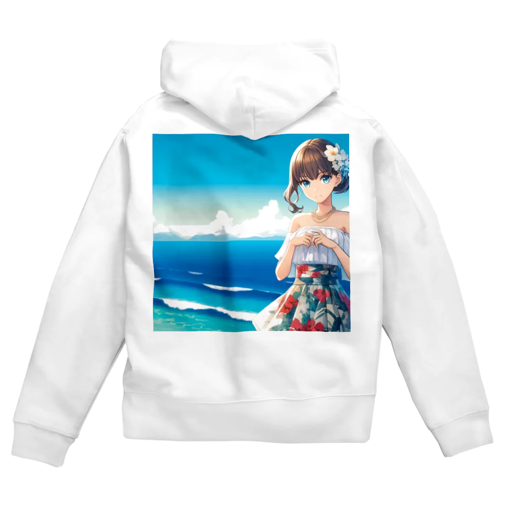 かるるんショップの海と南国と水着と　夏休み Zip Hoodie