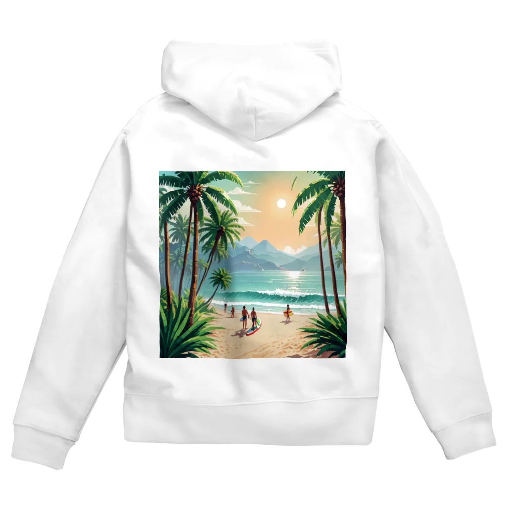 Paradise ExploreのPalm Breeze Bliss Zip Hoodie