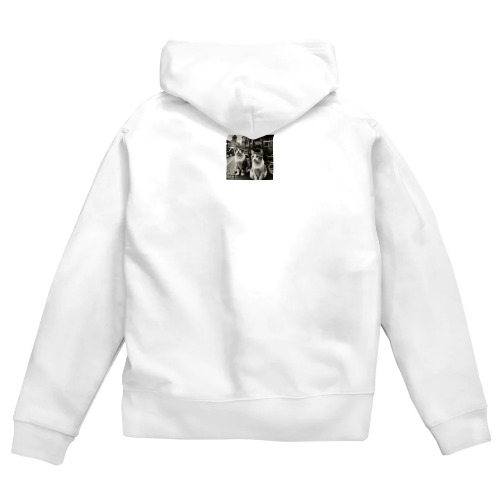 KIO MAKITAのねこと馬車 Zip Hoodie