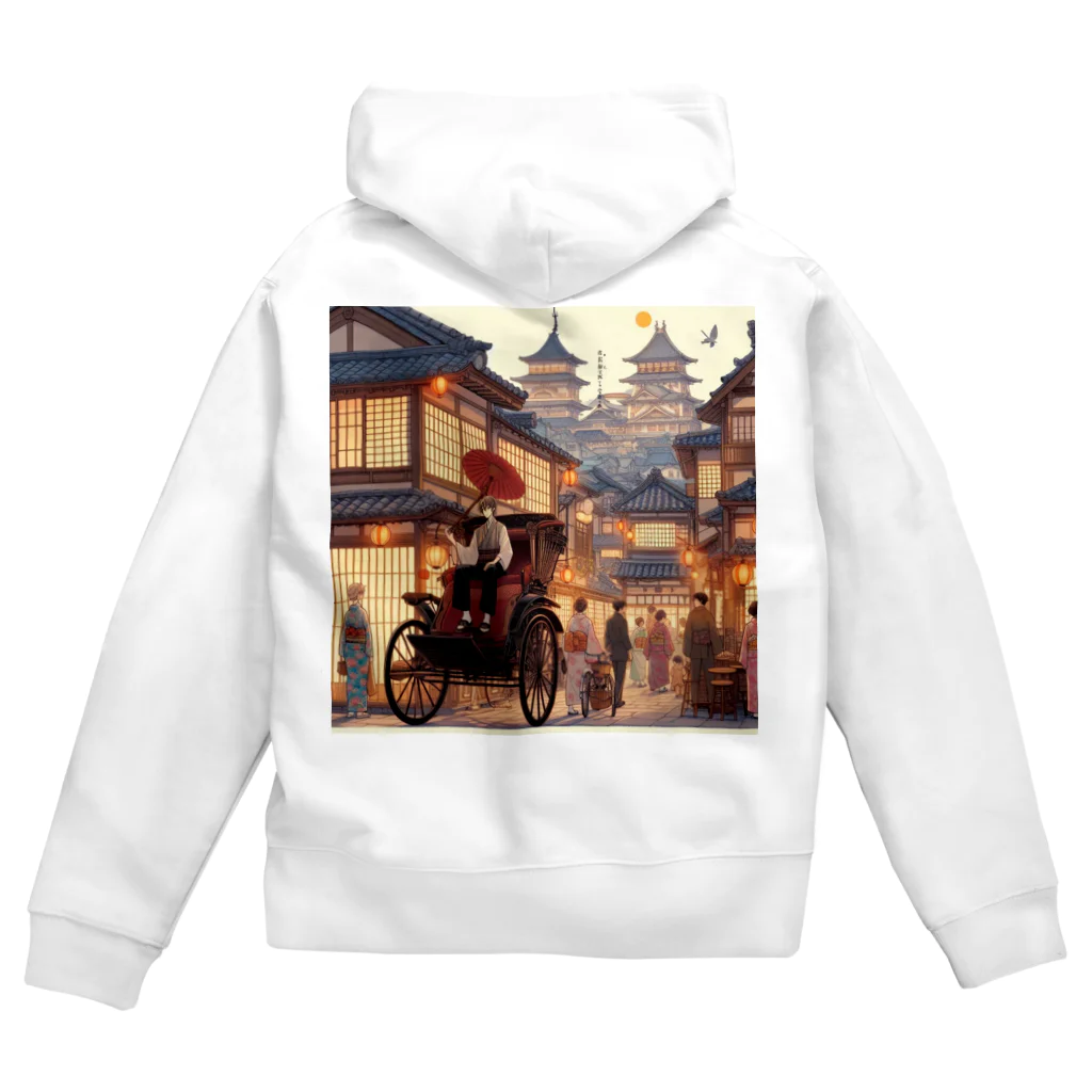 Tsuyokokoの昔の町並み Zip Hoodie