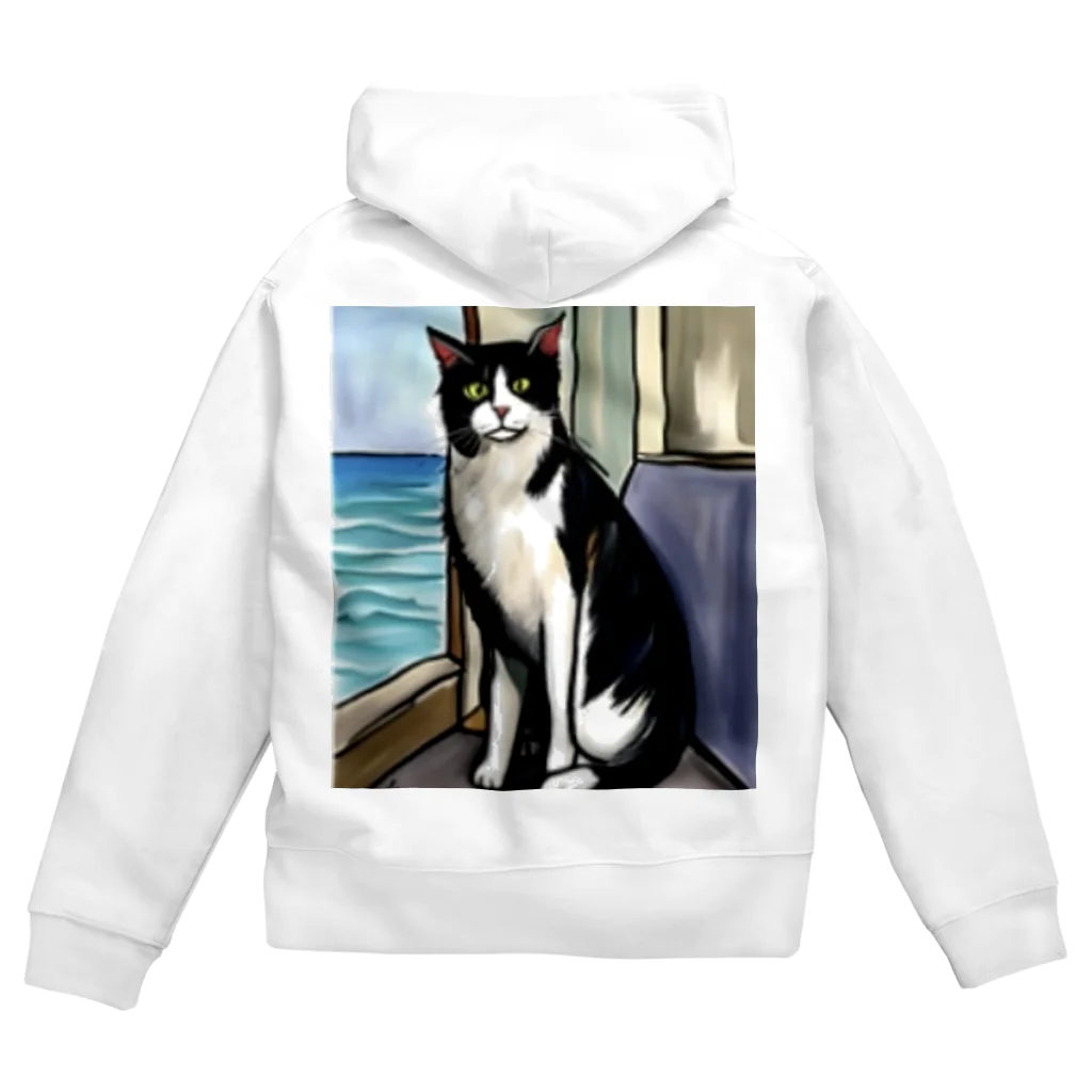 Ppit8の旅する猫 Zip Hoodie