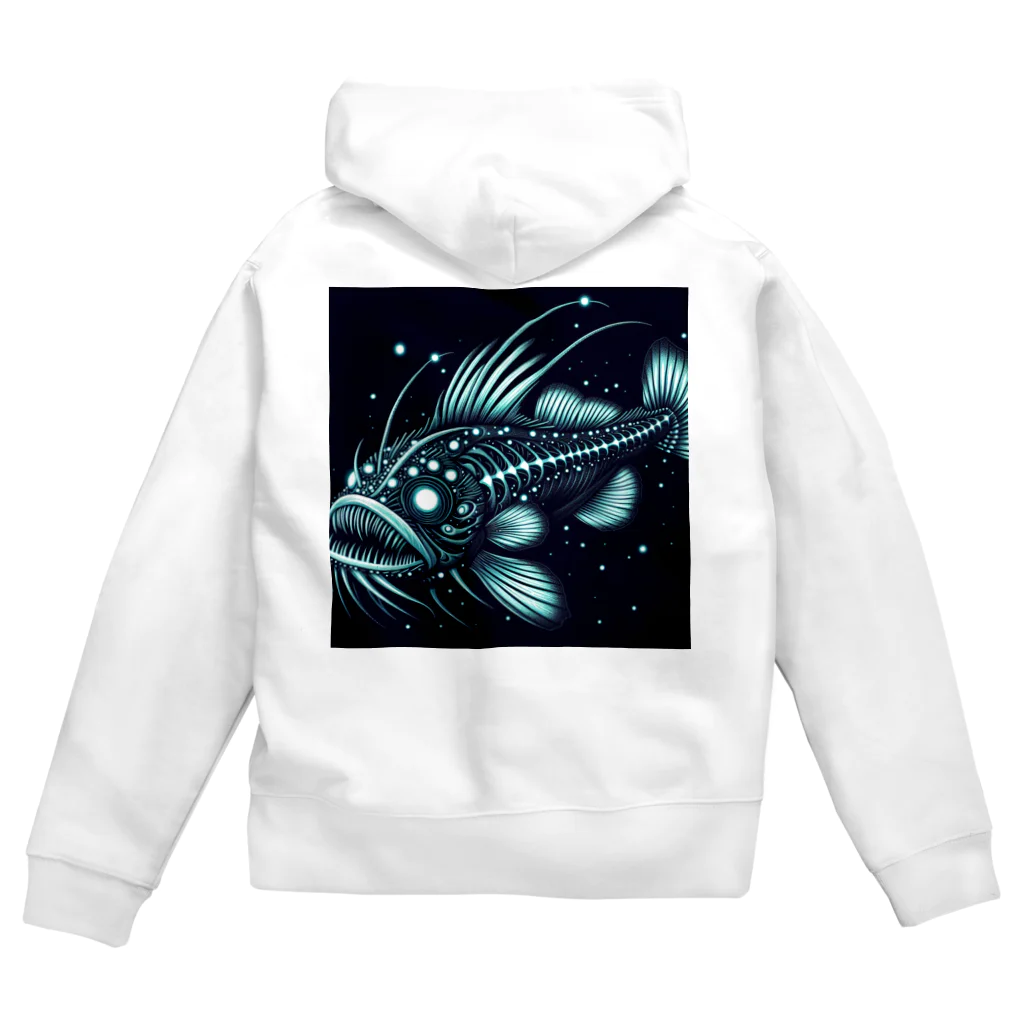 susumu47の深海魚のキャラクターグッズ Zip Hoodie