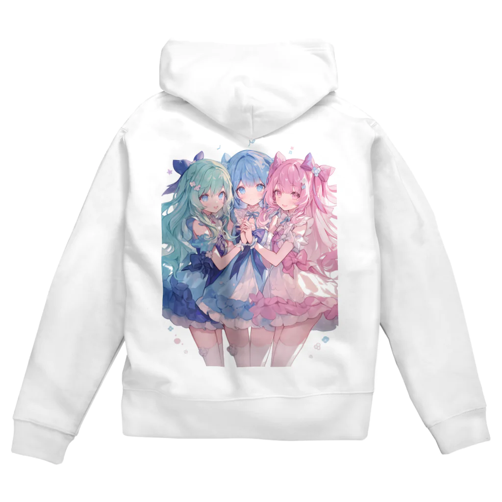 AQUAMETAVERSEのアイドルフラワーズ　なでしこ1478 Zip Hoodie