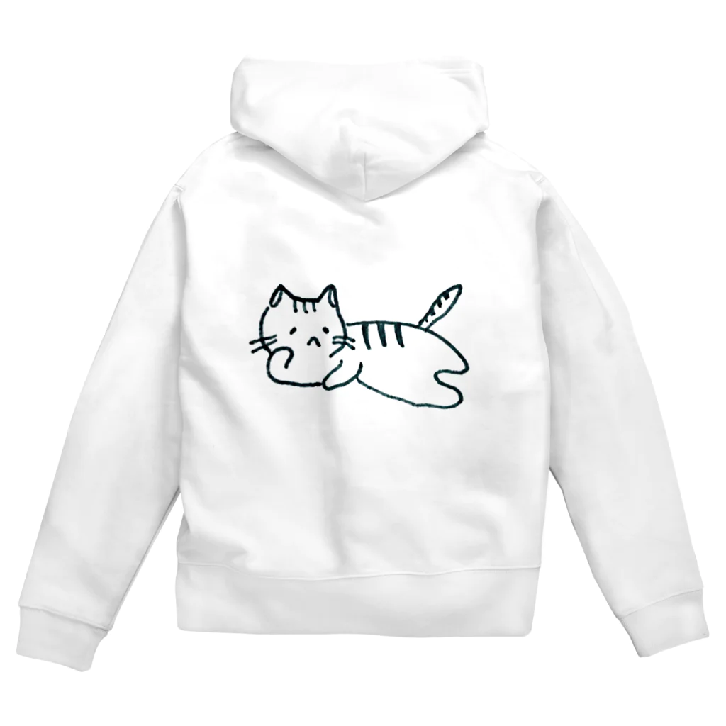 おもち屋さんのごろごろねこ Zip Hoodie