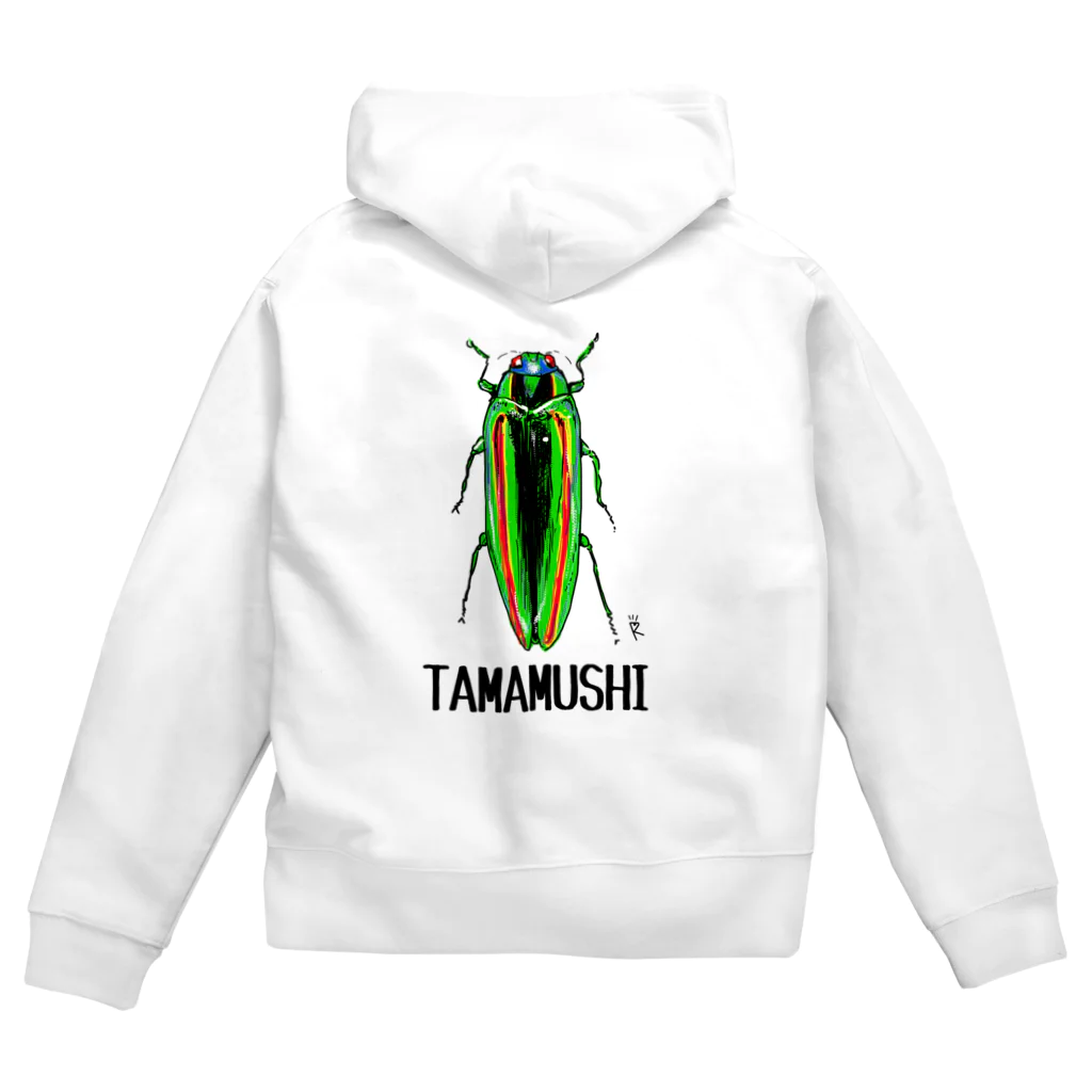 なで肩うさぎの美香堂のタマムシ Zip Hoodie