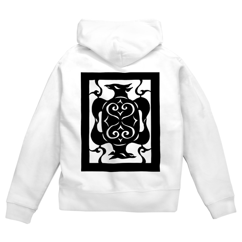 ツバメ堂の海亀神 Zip Hoodie