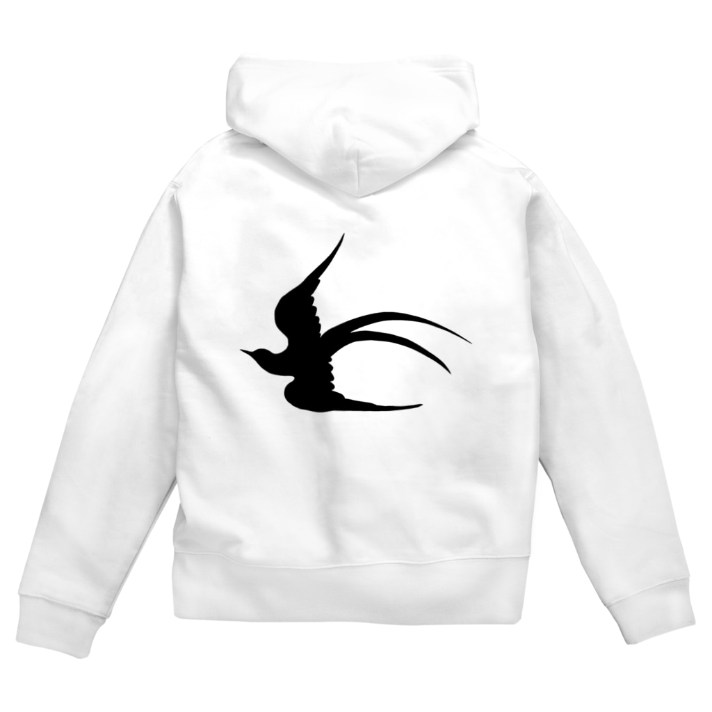 ツバメ堂のツバメの飛翔 Zip Hoodie