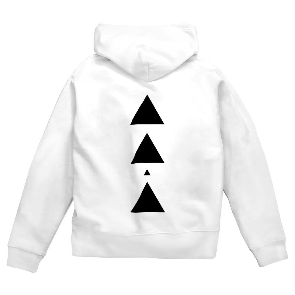 【三角形の穴】の▲3【三角形の穴】 Zip Hoodie