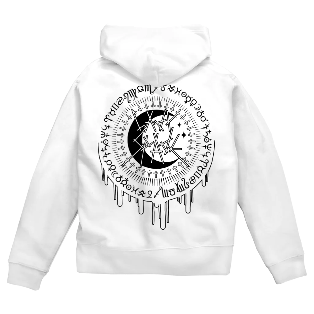 スペィドのおみせsuzuri支店のzodiacsign (whitebody) SPD Zip Hoodie