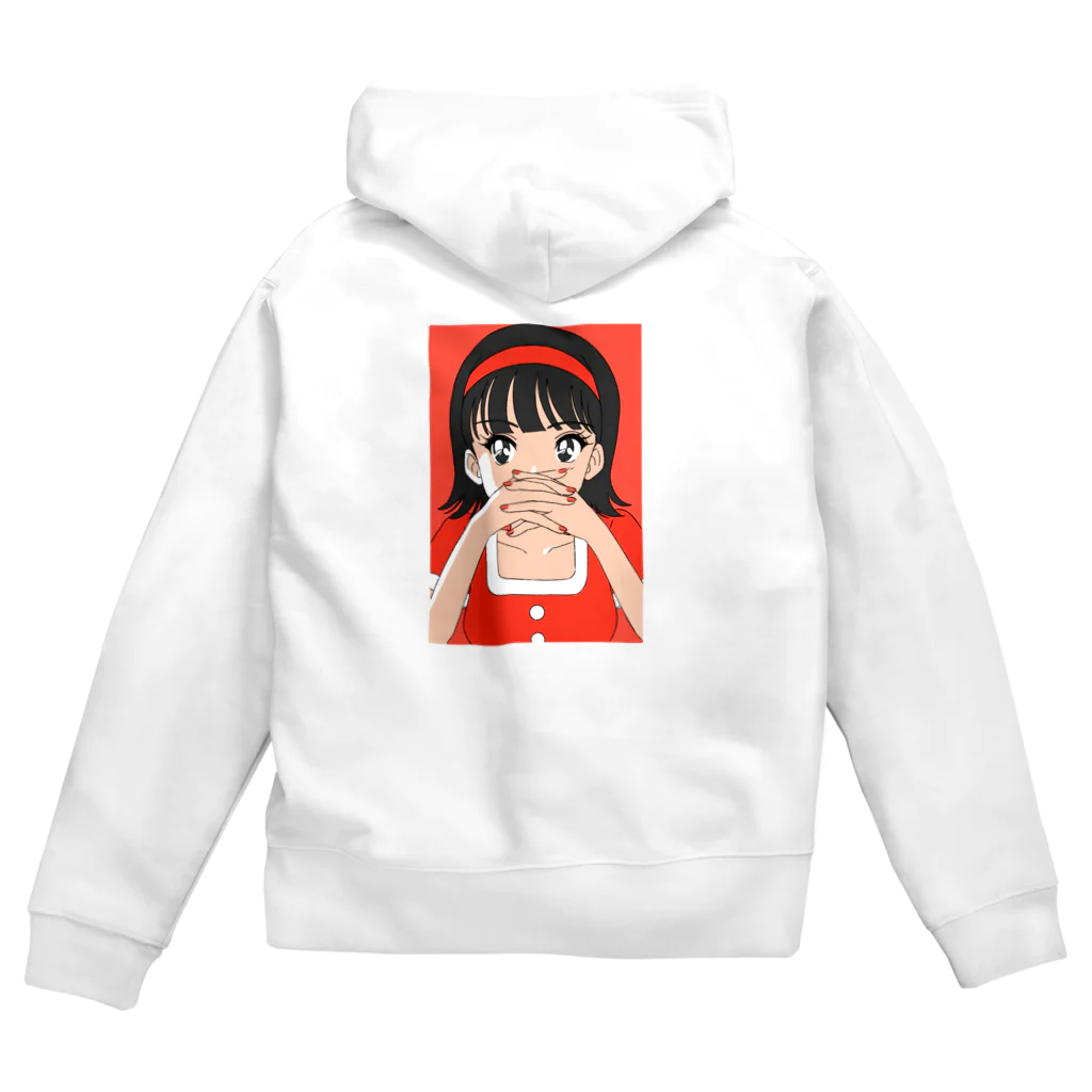 nsnの乙女のたくらみ（red） Zip Hoodie