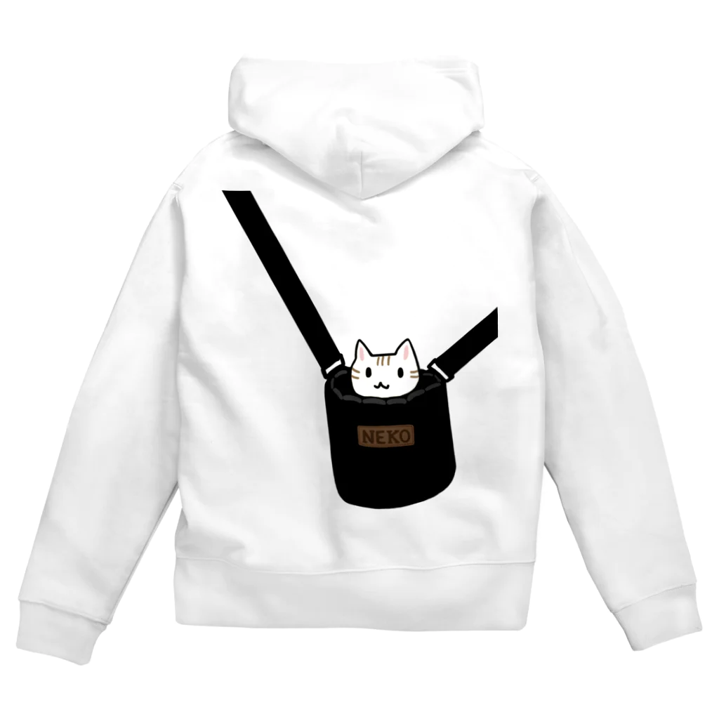 すとろべりーガムFactoryの猫専用バッグ Zip Hoodie