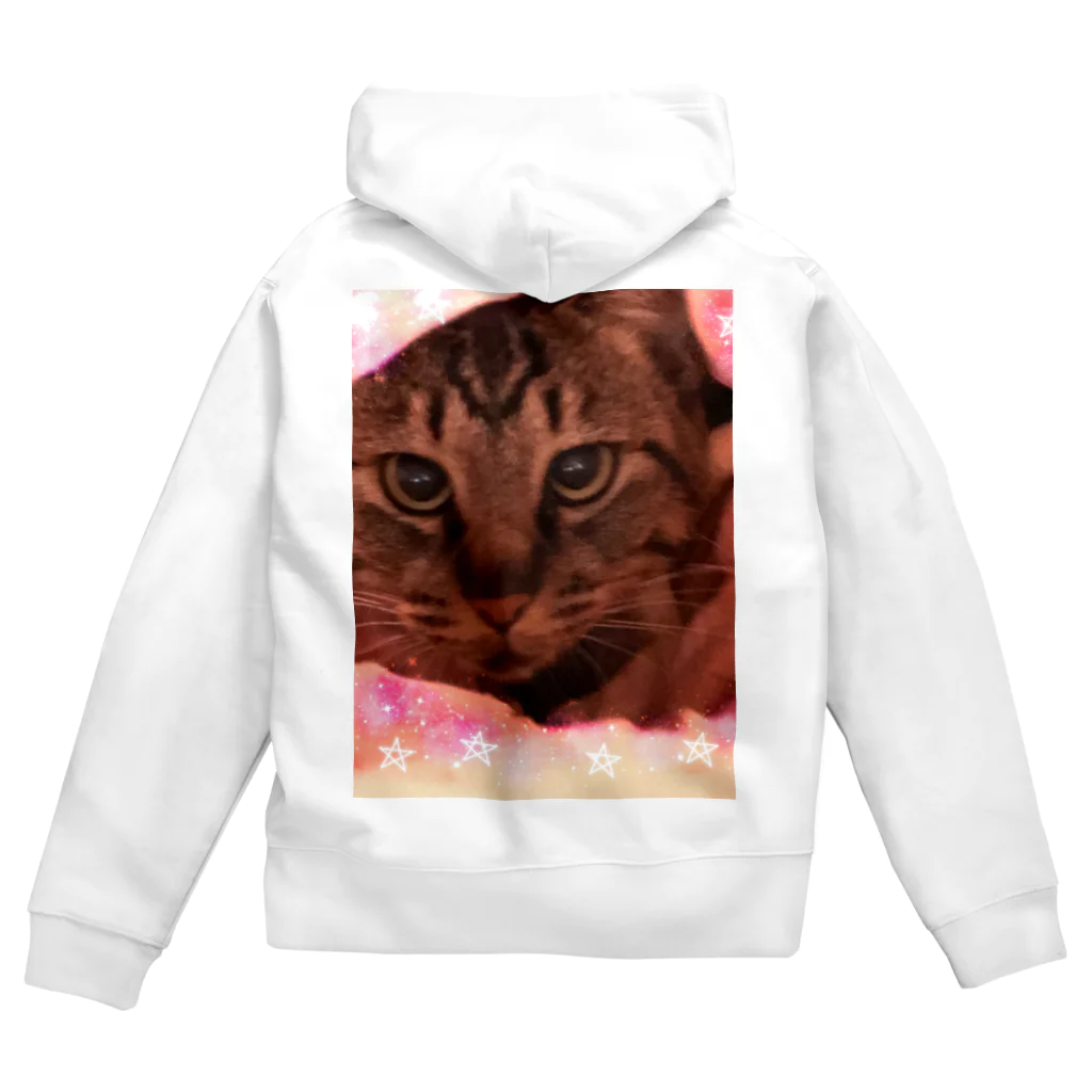 lunamoonaoのしましま猫ちゃん。 Zip Hoodie