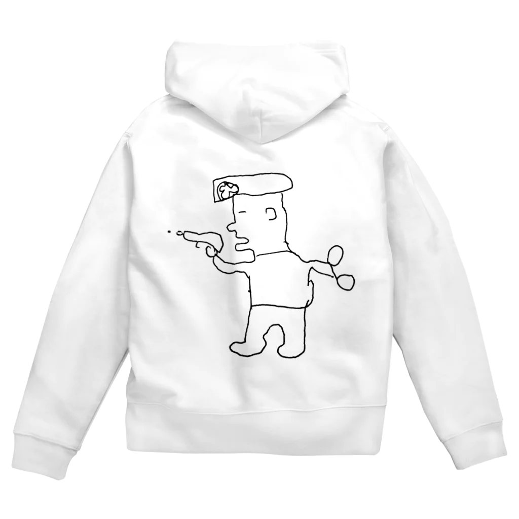 ぴょんテクショップのまさみポリス Zip Hoodie