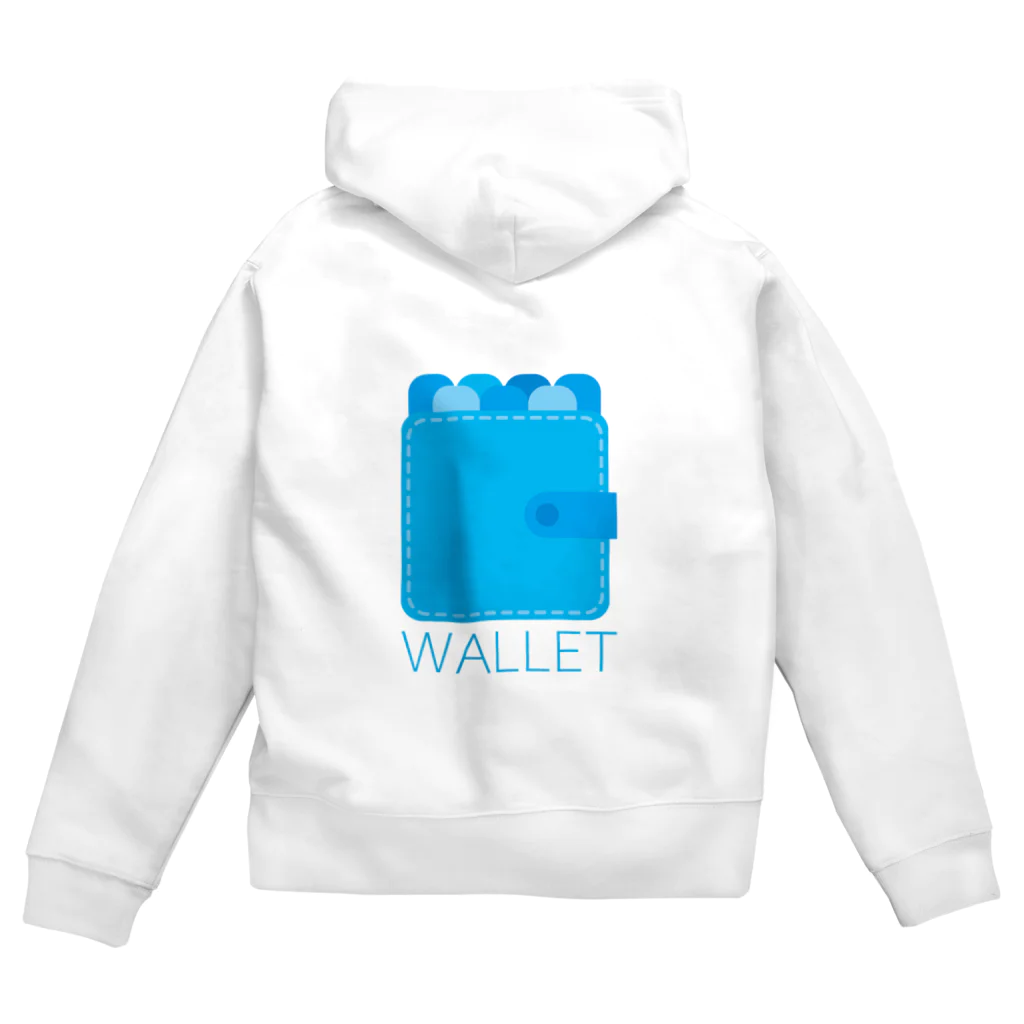 愚贅のWALLET Zip Hoodie