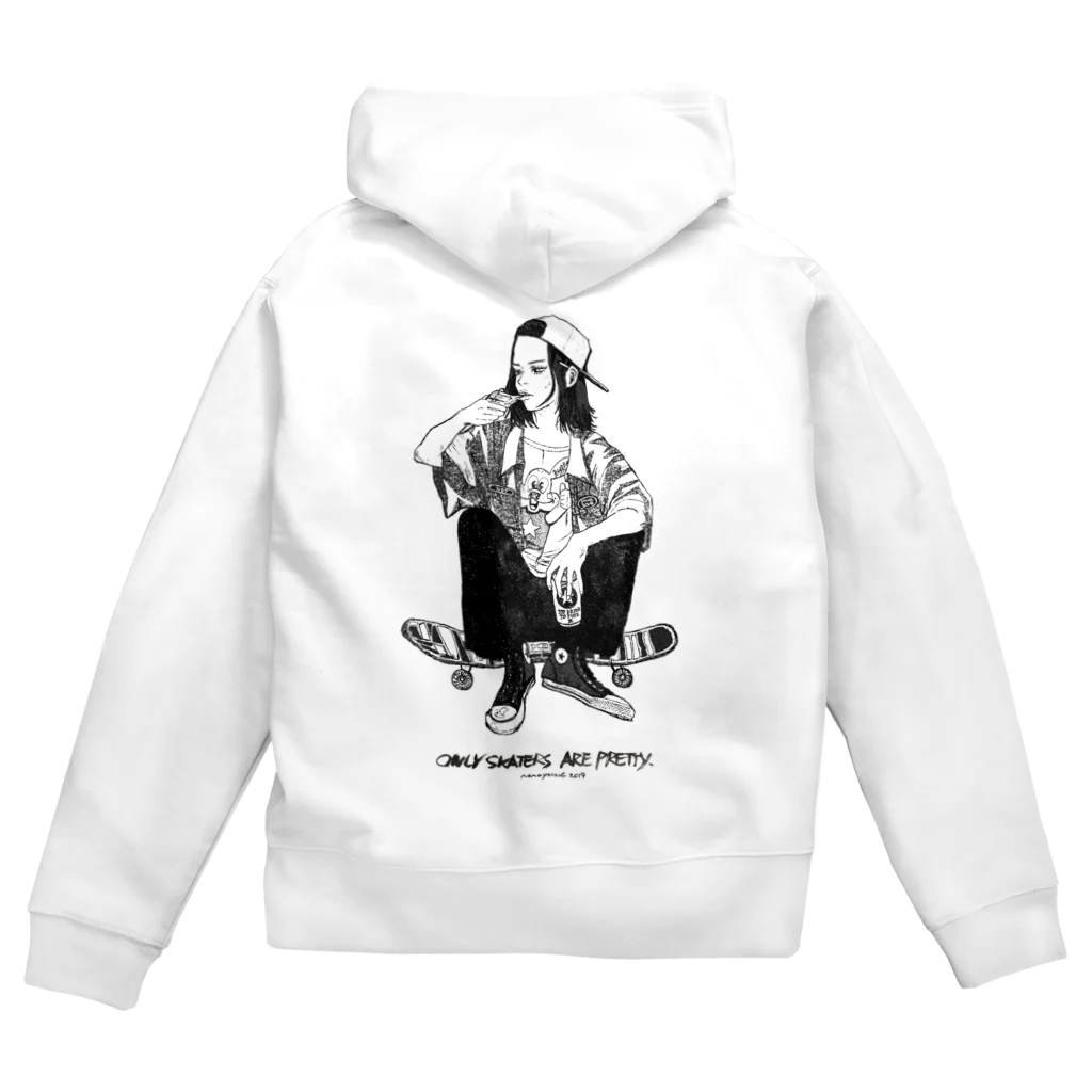 cartoonpunxのOnly skaters are pretty Zip Hoodie