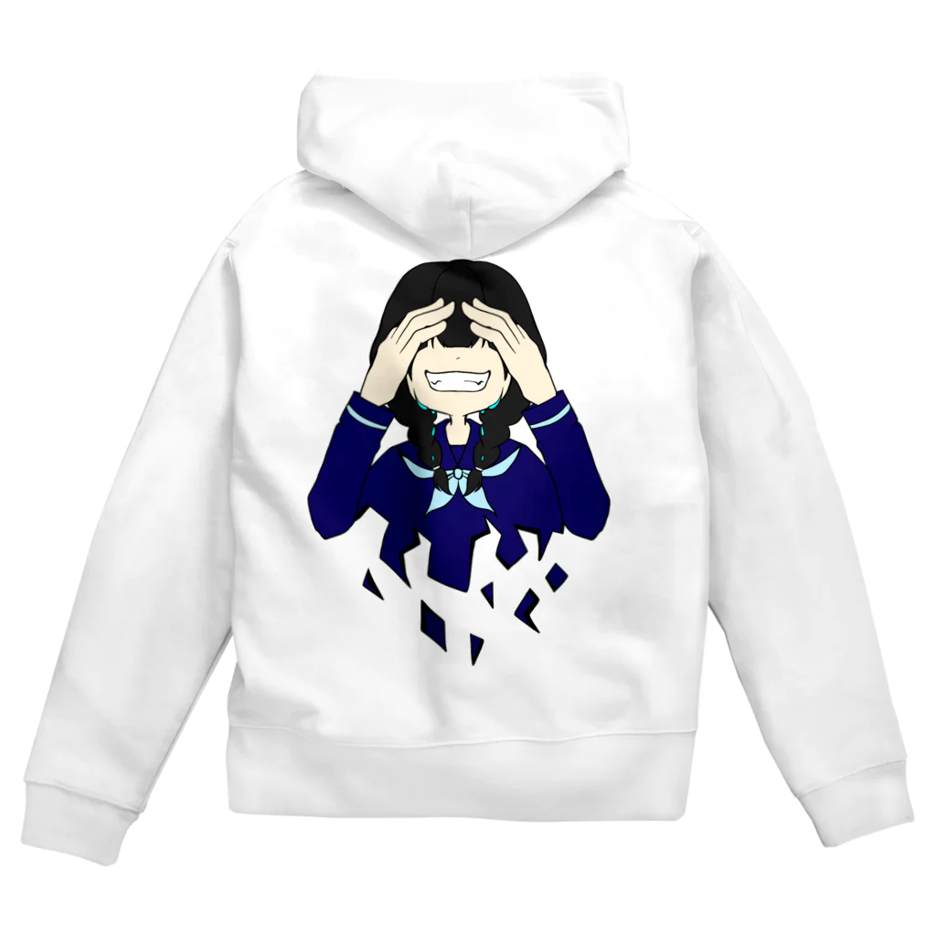 HEBINOの笑え Zip Hoodie