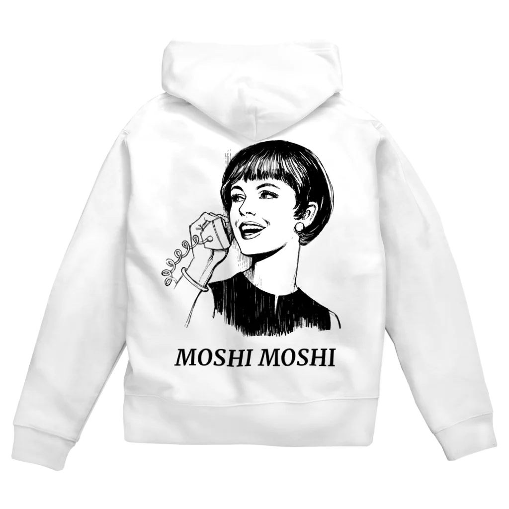 gemgemshopのMOSHI MOSHI ジップパーカー