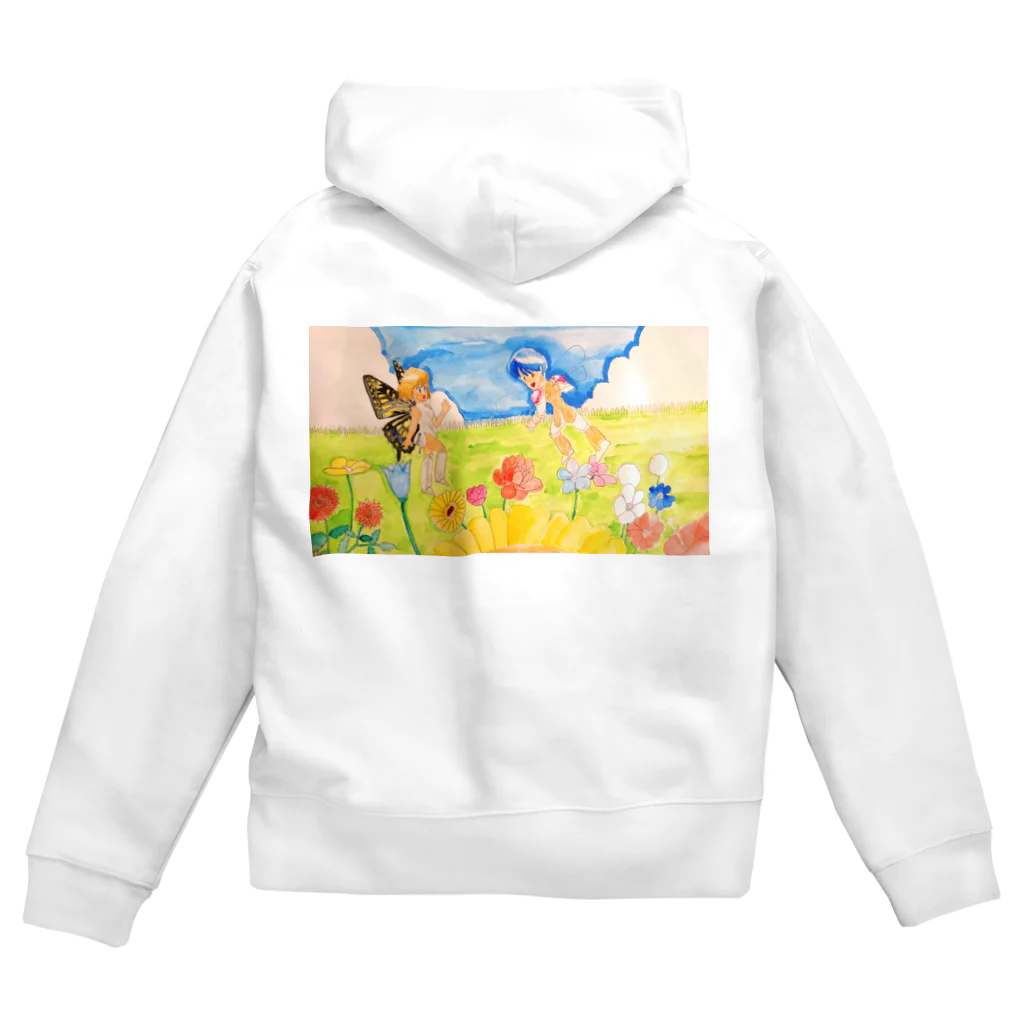 LIONの信仰的ショップの花畑の邂逅 Zip Hoodie