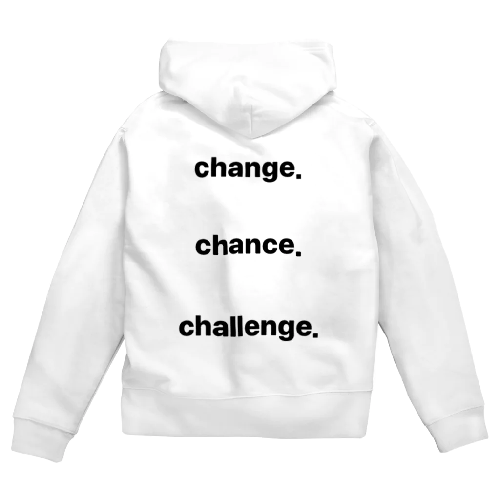 3ch．shopの『3ch.』-White- Zip Hoodie