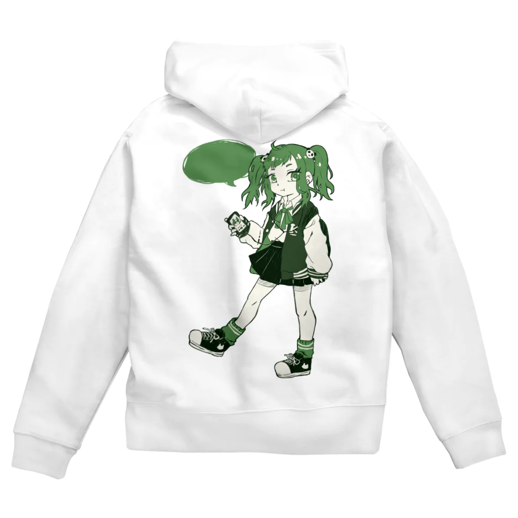 ののきのこ＊のLISTEN GIRL Zip Hoodie