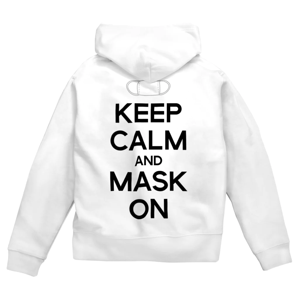 gemgemshopのKEEP CALM AND MASK ON Zip Hoodie