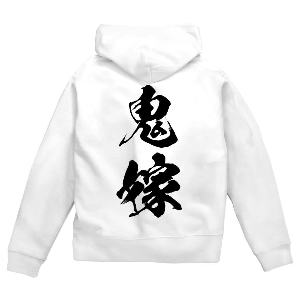 風天工房の鬼嫁（黒） Zip Hoodie