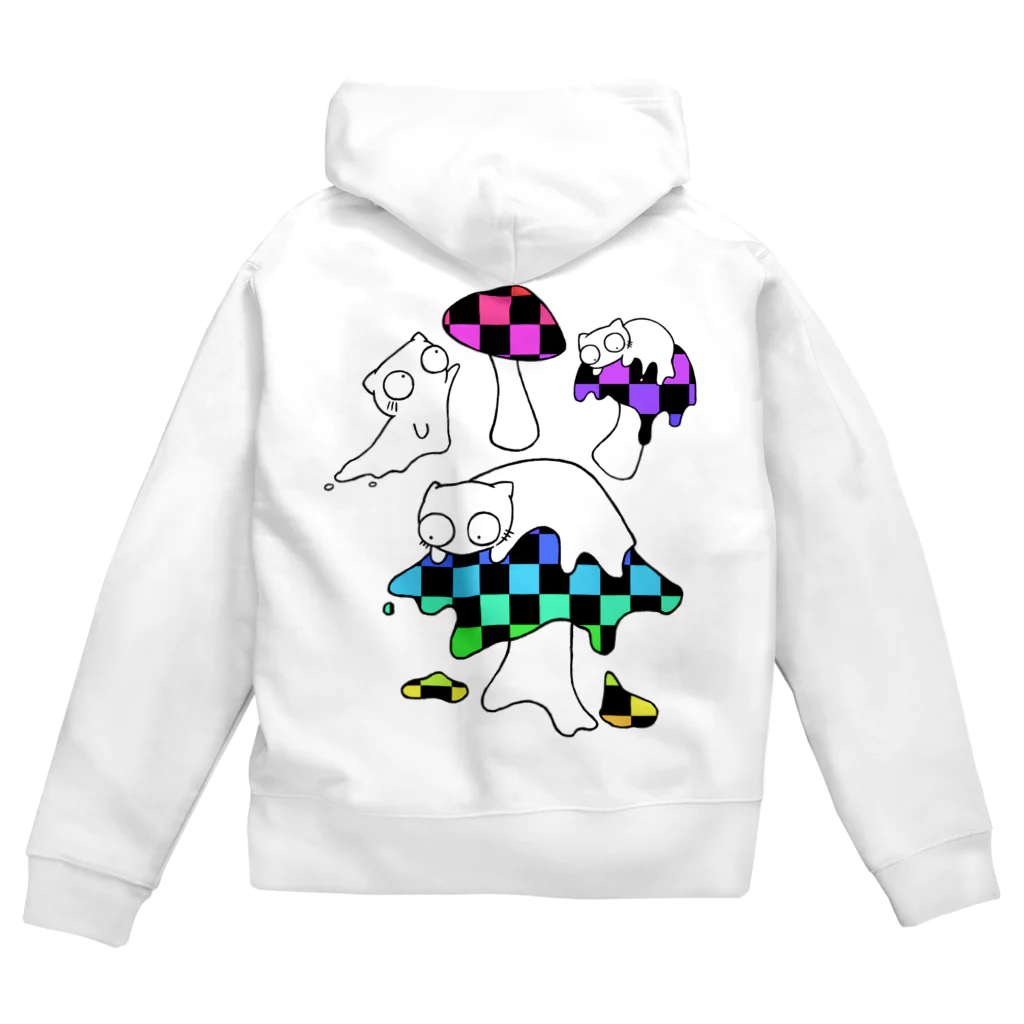 B6_6bitのmushroom Zip Hoodie