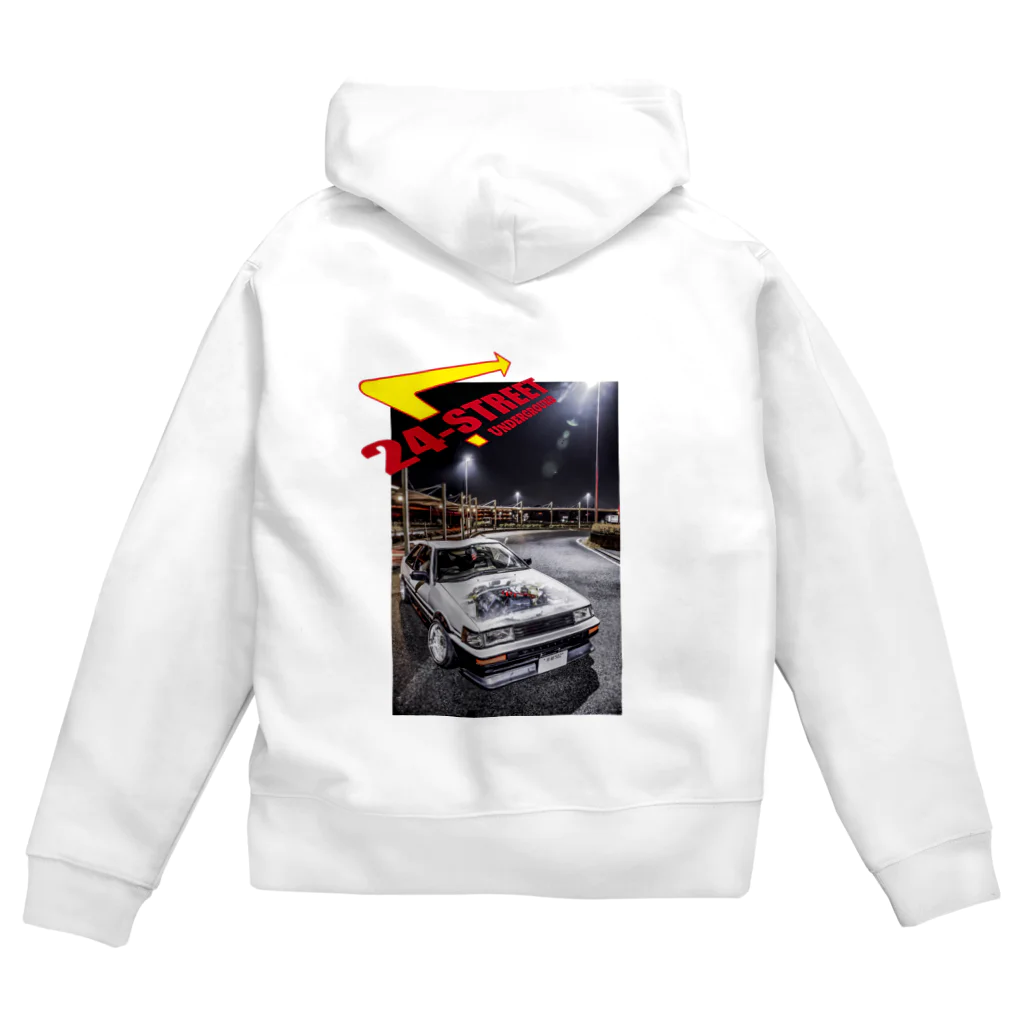 24_Street_comの24-Street-AE86_1 Zip Hoodie