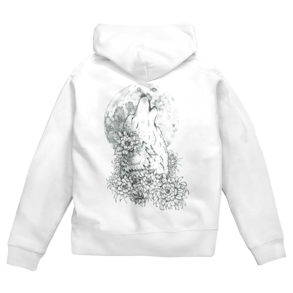 篠山。の月下美人 Zip Hoodie