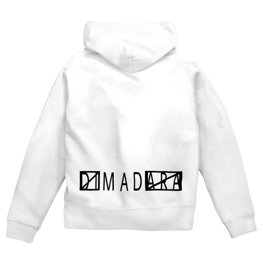 DIMADARA BY VULGAR CIRCUSの〼MAD〼 黒/DB_15 Zip Hoodie