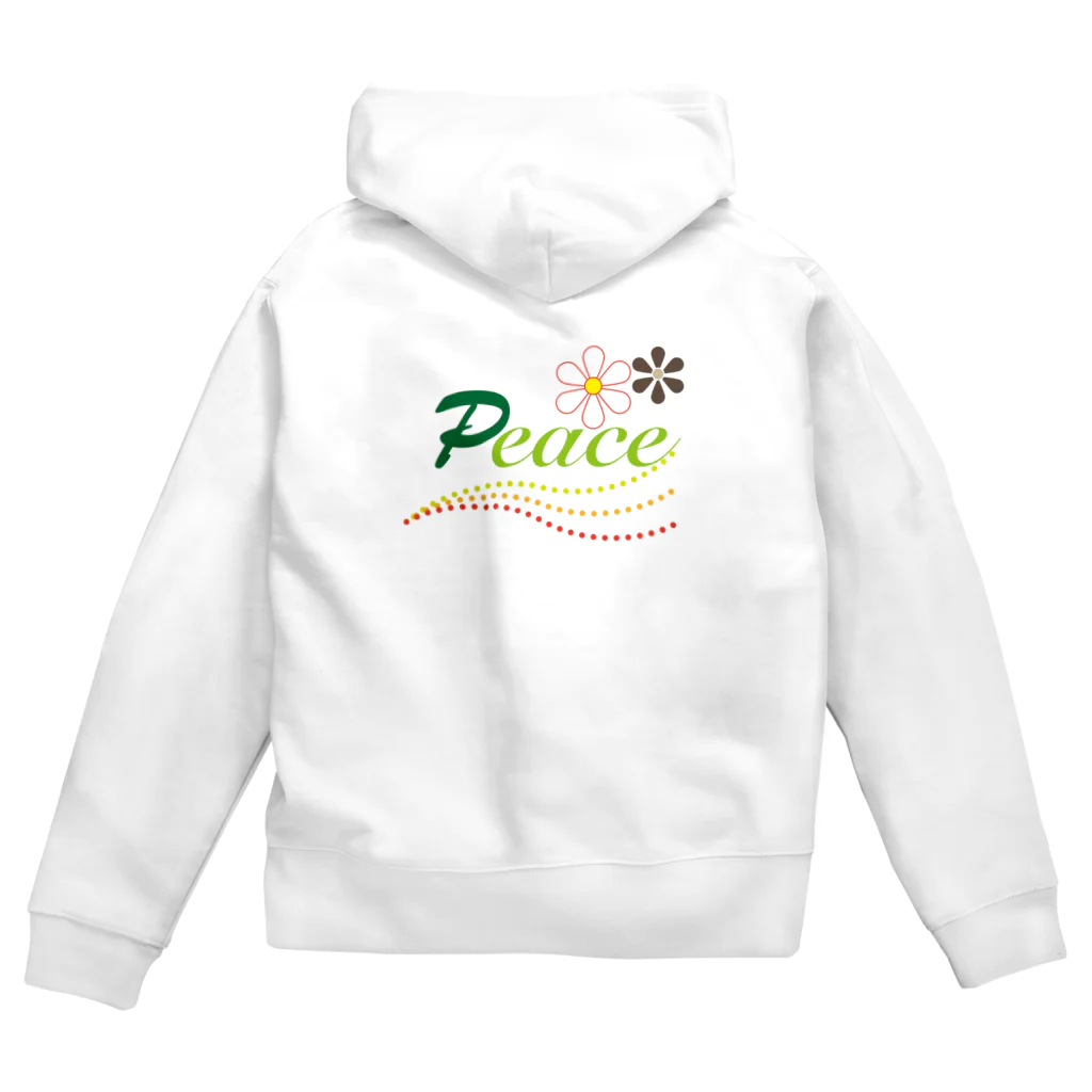 風の色えんぴつのP-eace（ピースで安心） Zip Hoodie