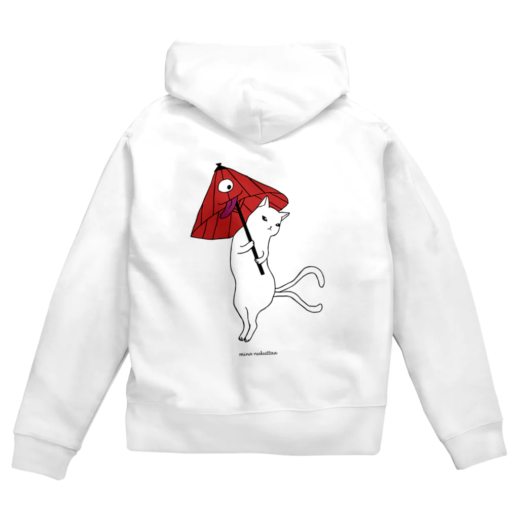 だんすだんすのミナ・ヌクッタ店のだんすだんすと傘化け Zip Hoodie