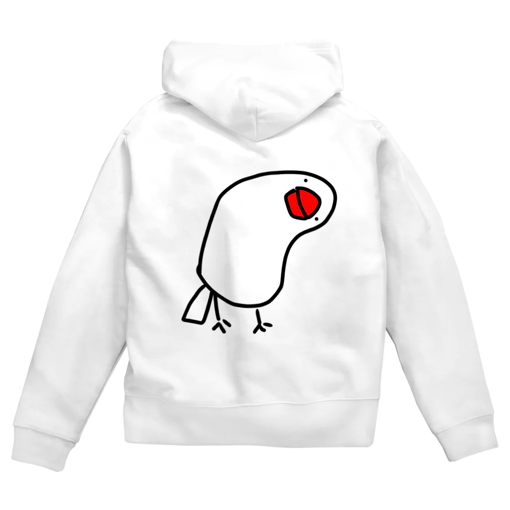 たちゅごろショップの首かしげ文鳥 Zip Hoodie