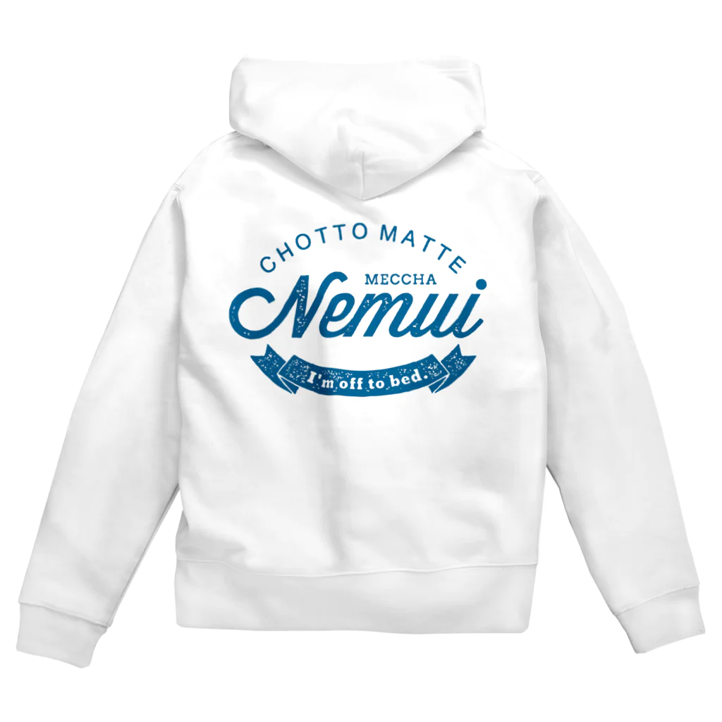 OFUZAKEのCMMN_BLUE Zip Hoodie